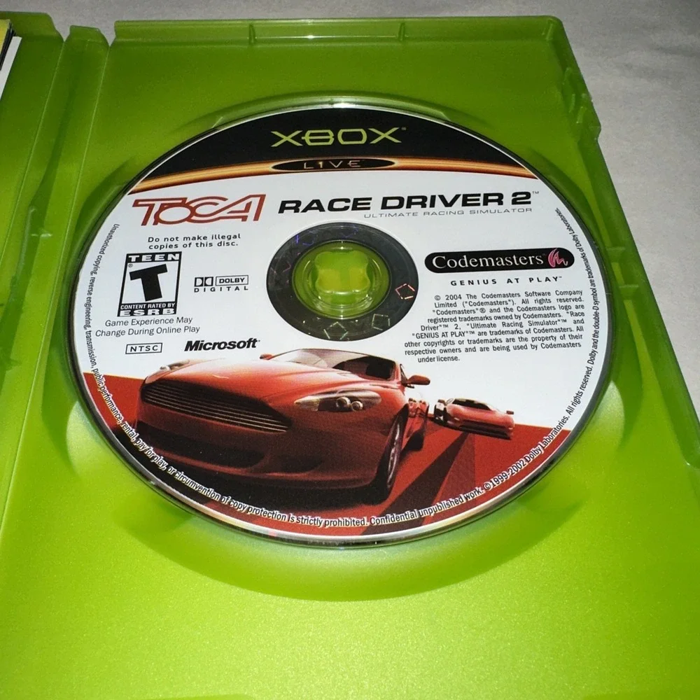 ToCA Race Driver 2 The Ultimate Racing Simulator (Xbox, 2004) Complete CIB
